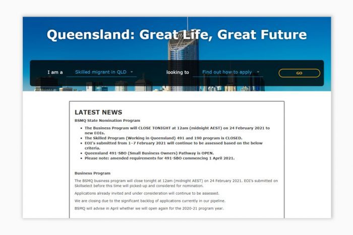 Định cư Úc 2021 Queensland tạm đóng cửa chương trình visa 188, 132 từ 12 giờ đêm nay - Chuyên gia định cư Úc Evertrust